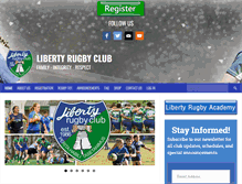 Tablet Screenshot of libertyrugby.org